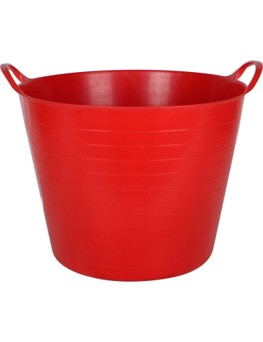 سطل بلاستيك احمر 26 لتر اسباني