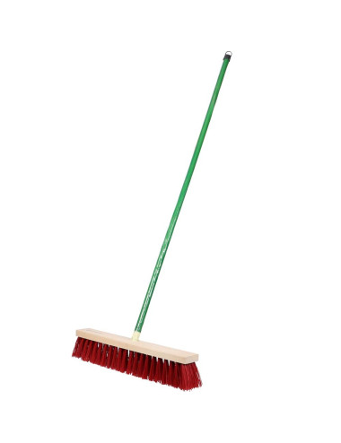 RED HARD BROOM BRUSH 50 CM 6 ROWS