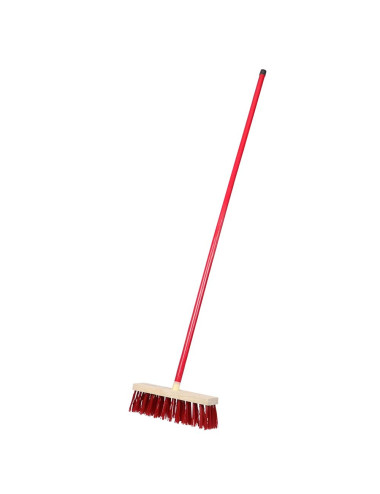 RED HARD BROOM BRUSH 30 CM 4 ROWS