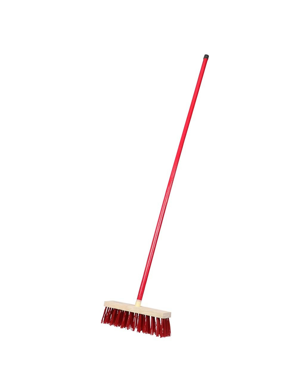 RED HARD BROOM BRUSH 30 CM 4 ROWS