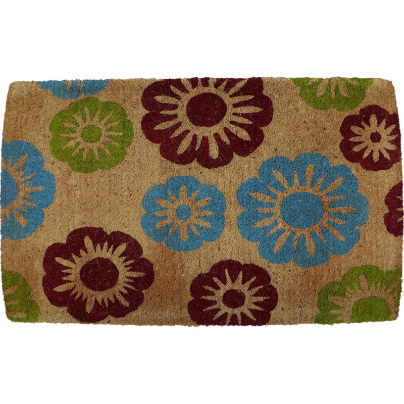 624302 FIBER DOOR MAT BLEACHED 60 X 100 CM