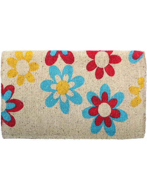 624301 FIBER DOOR MAT BLEACHED 55 X 90 CM