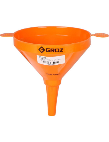 FNL/6 PLASTIC FUNNEL ORANGE 6" WITH FILTER