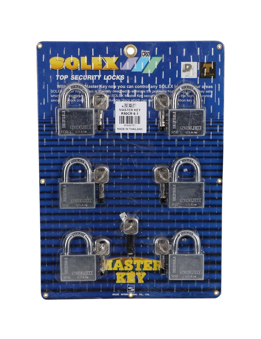 MODEL :R50CR PADLOCK SET