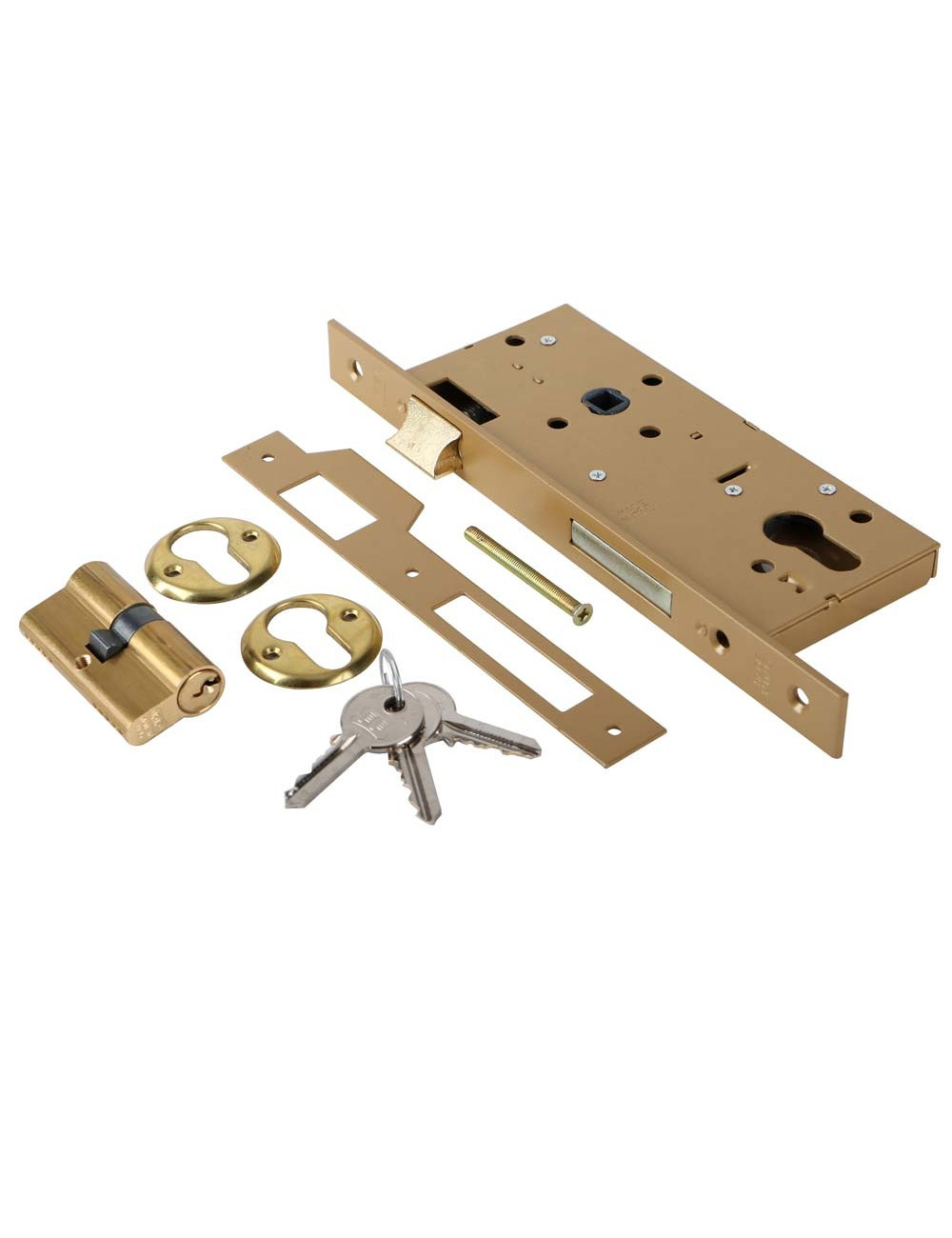 FACCHINETTI I1545500 WOODEN DOOR MORTICE LOCK 3 KEYS
