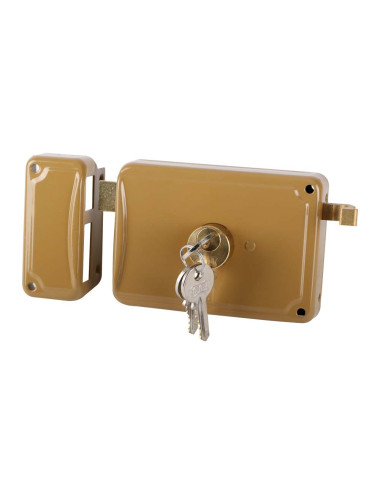 FACCHINETTI P3060100 DOOR RIM LOCK SET 3 KEYS 60 MM