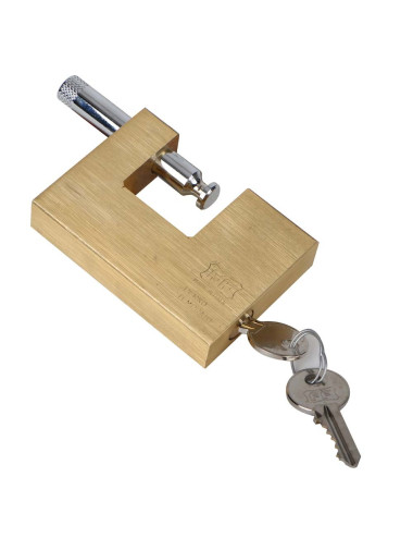 FACCHINETTI L8090000 ROLLER SHUTTER BRASS PADLOCK 90MM