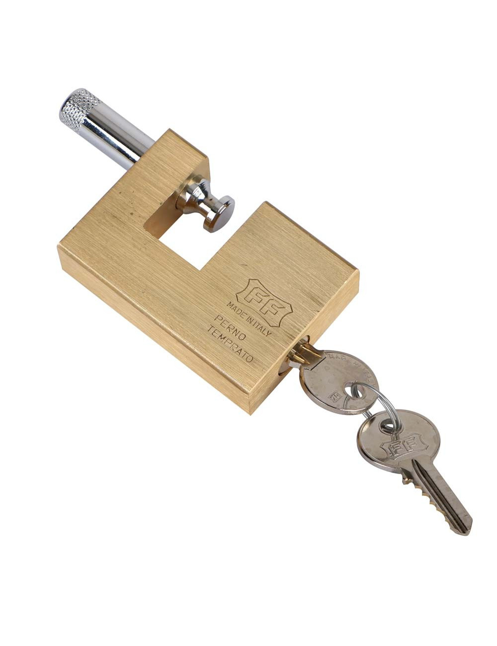 FACCHINETTI L8070000 ROLLER SHUTTER BRASS PADLOCK 72MM