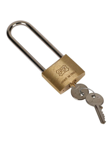 FF قفل نحاس لسان طويل 40ملي ايطالي