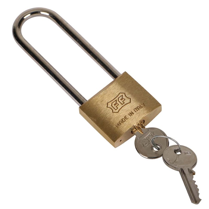 FACCHINETTI L2040000 LONG SHACKLE PADLOCK 40 MM