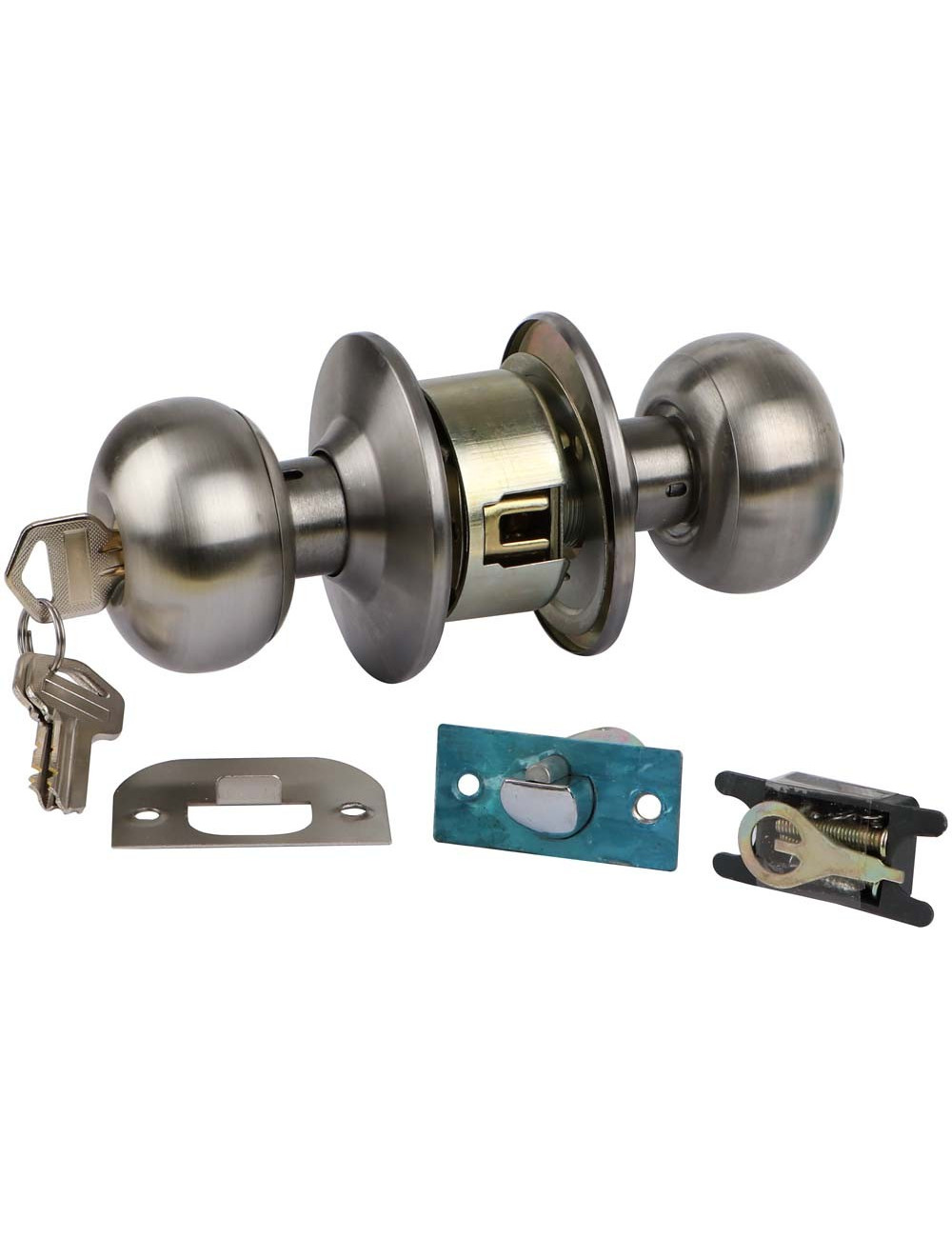 CHORME WOOD DOOR LOCK