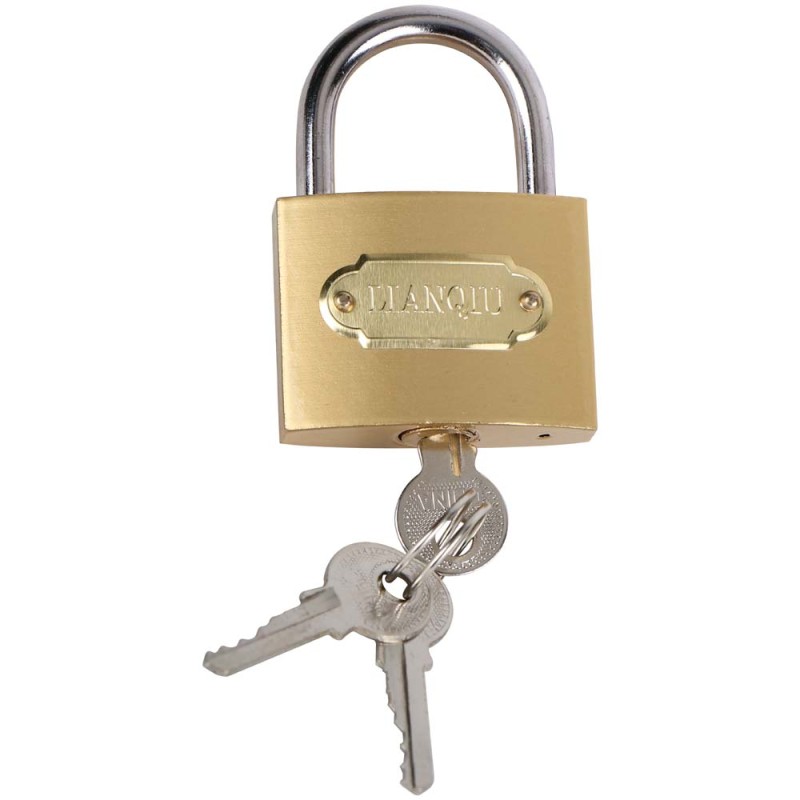 T265 GOLDEN COLOR IRON PADLOCK 50 MM H.D.