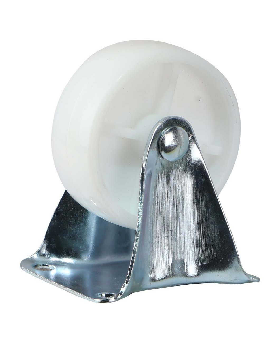 193065 CASTER WHEEL PLASTIC WHITE FIXED 2.5"