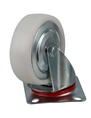 072100 CASTER WHEEL WHITE SWIVEL 4"