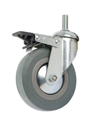 002120 CASTER WHEEL SWIVEL WITH BRAKE 5"