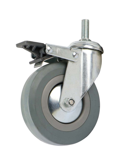 002120 CASTER WHEEL SWIVEL WITH BRAKE 5"