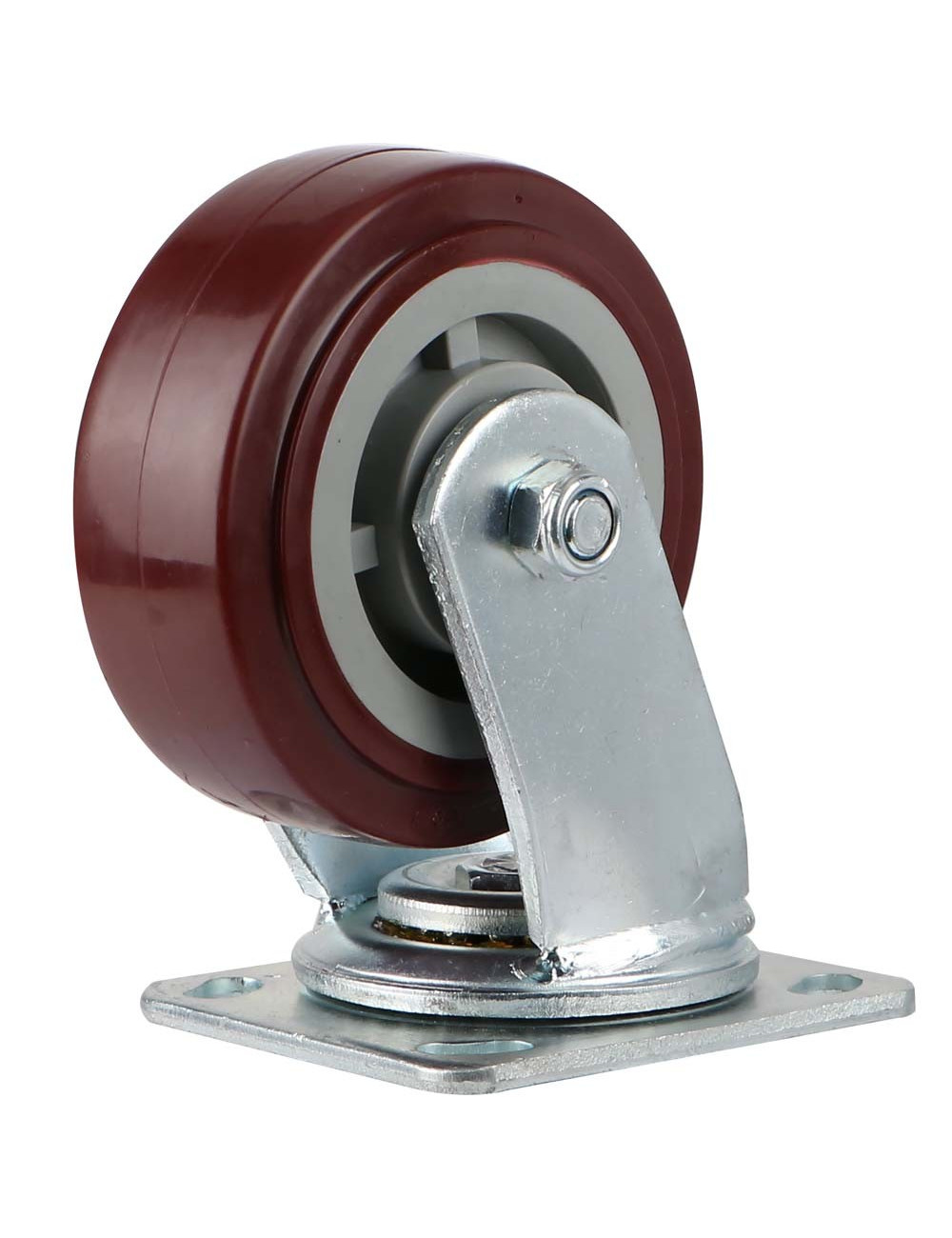 088125 CASTER WHEEL RED SWIVEL 5" H.D