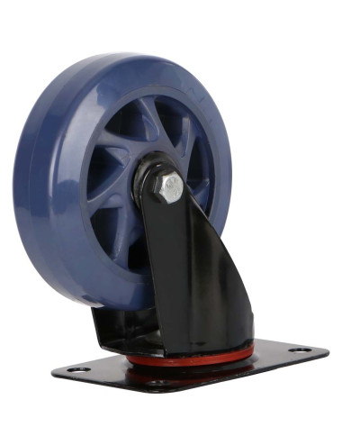 PU WHEEL FOR STEEL PLATFORM TROLLEY H.D. 5" SWIVEL