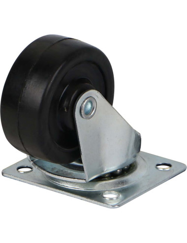 199038 CASTER WHEEL RUBBER SWIVEL 1.5