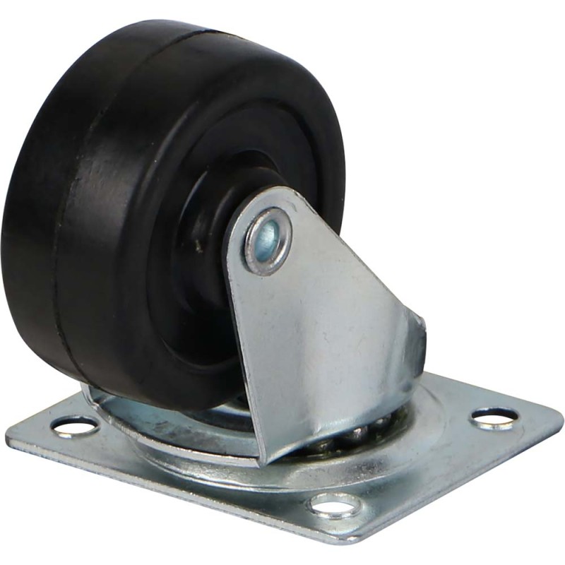 199038 CASTER WHEEL RUBBER SWIVEL 1.5