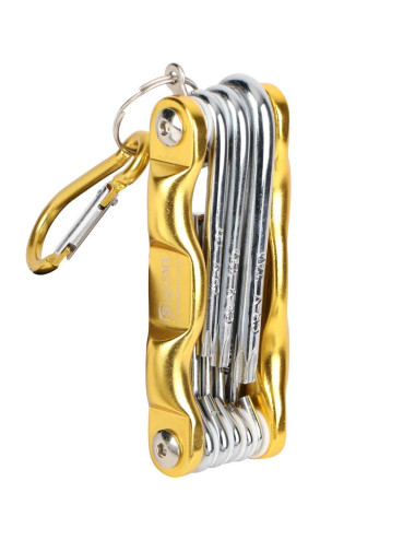 STK1008 FOLDABLE STAR ALLEN KEY 8 PCS/SET W/ SNAP HOOK