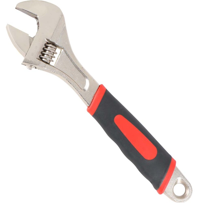 1680 ADJUSTABLE WRENCH RED HANDLE 12"