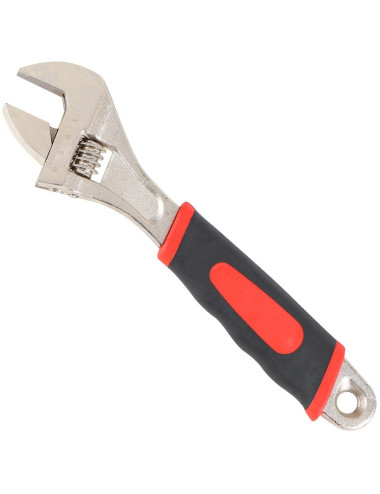 1680 ADJUSTABLE WRENCH RED HANDLE 10"