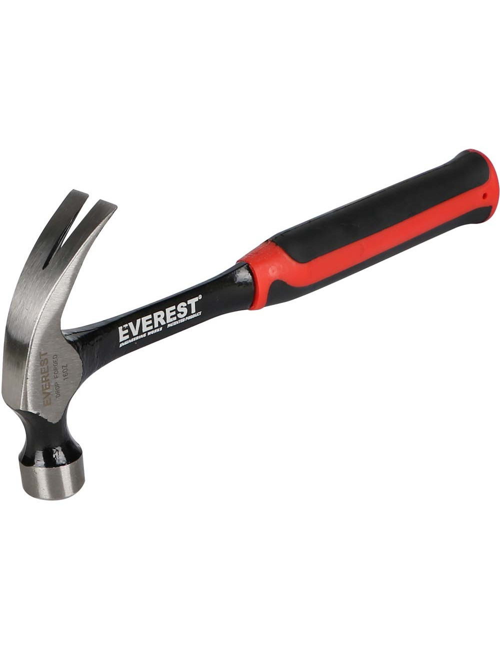 EVEREST 16OZ GENIUNE ONE PIECE CLAW HAMMER W/RUBBER GRIP
