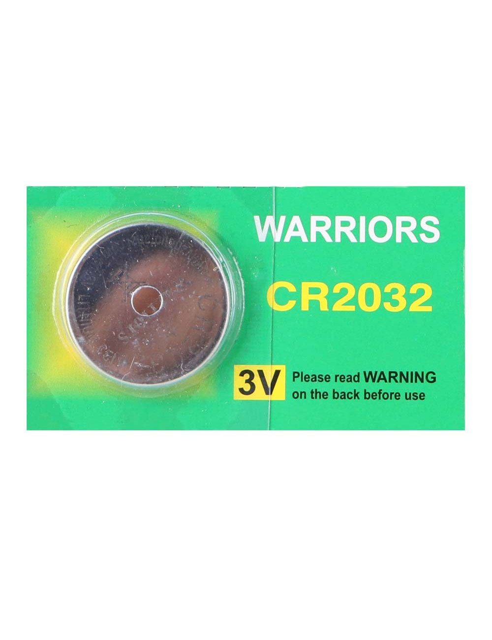WARRIORS CR2032 LITHIUM BATTERY 3V