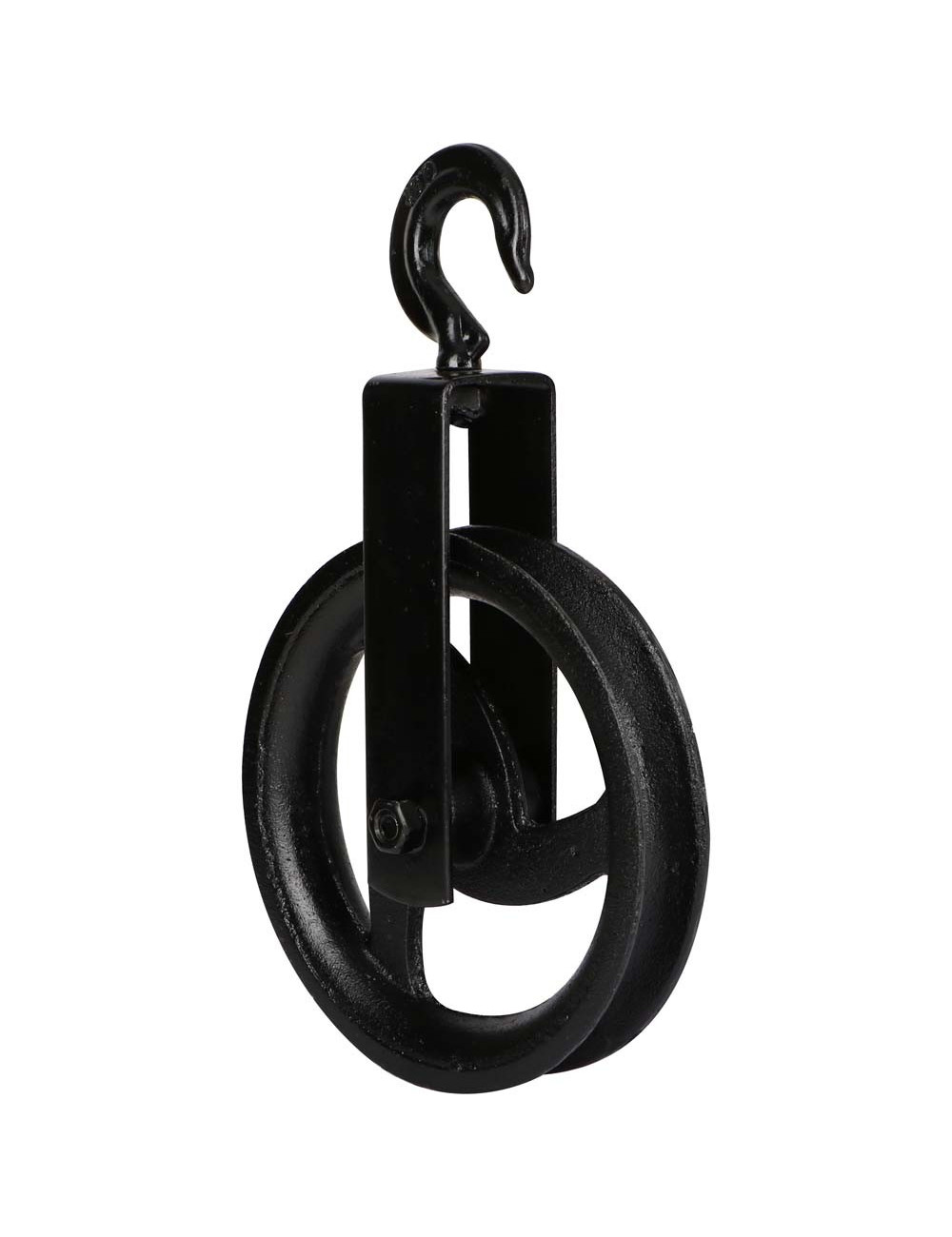 JDB107 PULLEY BLACK BLOCK CAST IRON 18 CM