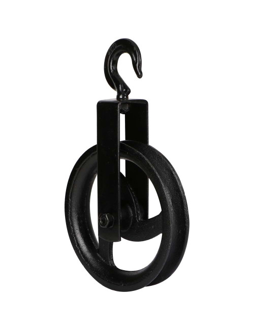 JDB107 PULLEY BLACK BLOCK CAST IRON 18 CM