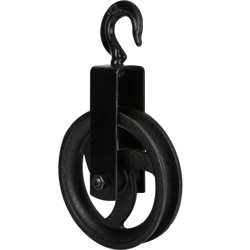 JDB107 PULLEY BLACK BLOCK CAST IRON 16 CM