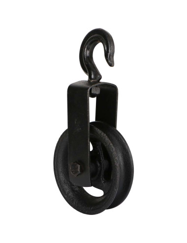 JDB107 PULLEY BLACK BLOCK CAST IRON 12 CM