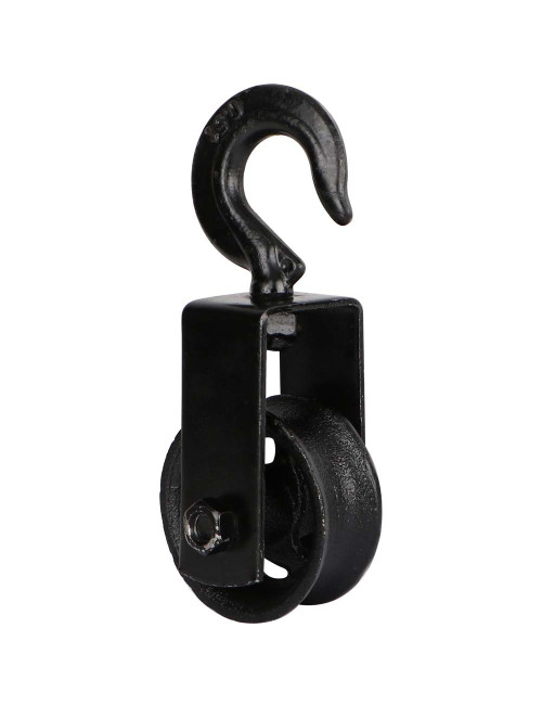 JDB107 PULLEY BLACK BLOCK CAST IRON 7.5 CM