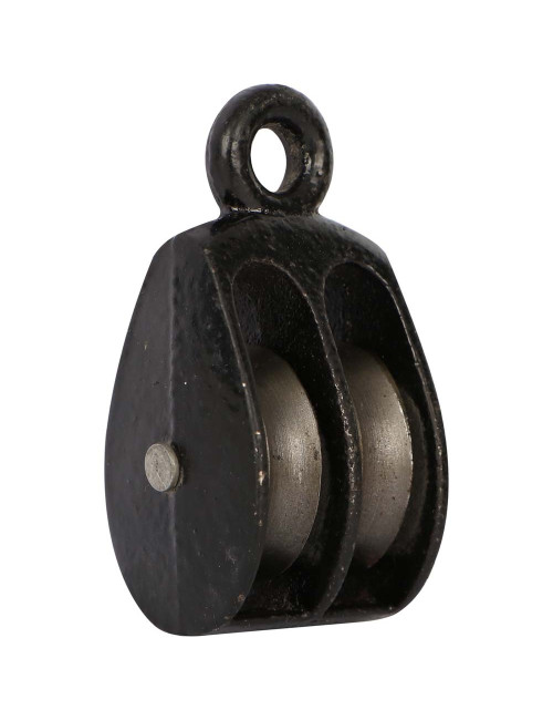 P0203 DOUBLE STEEL PULLEY 1"