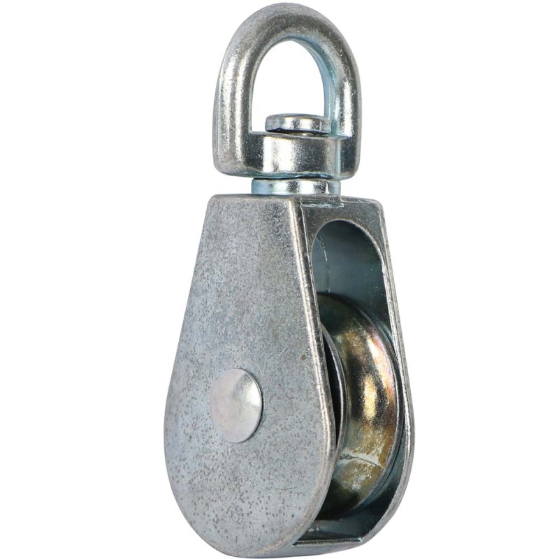 ELEC. GALV. SINGLE PULLEY SWIVEL TYPE 1"