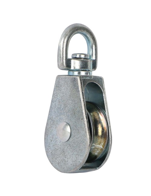 ELEC. GALV. SINGLE PULLEY SWIVEL TYPE 1"