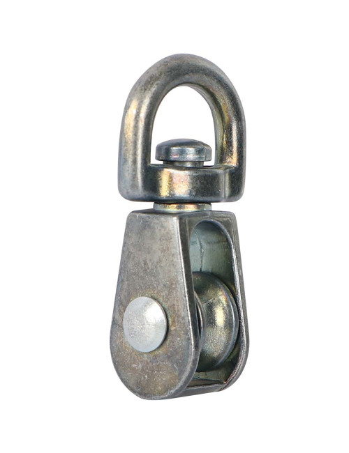 ELEC. GALV. SINGLE PULLEY SWIVEL TYPE 1/2"