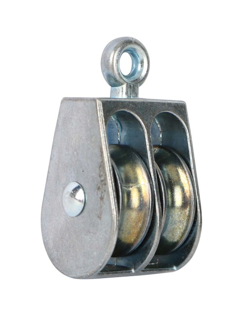 ELEC. GALV. DOUBLE PULLEY FIXED TYPE 1"