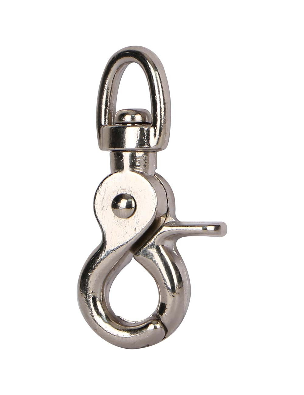 NICKEL PLATED SWIVEL TRIGGER SNAP 3/8"