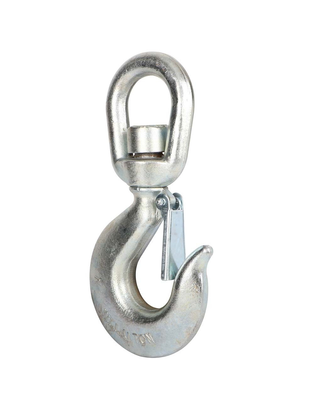 ELEC. GALV. SWIVEL HOOK W/ LATCH 322A 11 TON