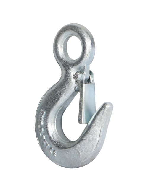 ELEC. GALV. EYE HOIST HOOK W/ LATCH 0.75 TON