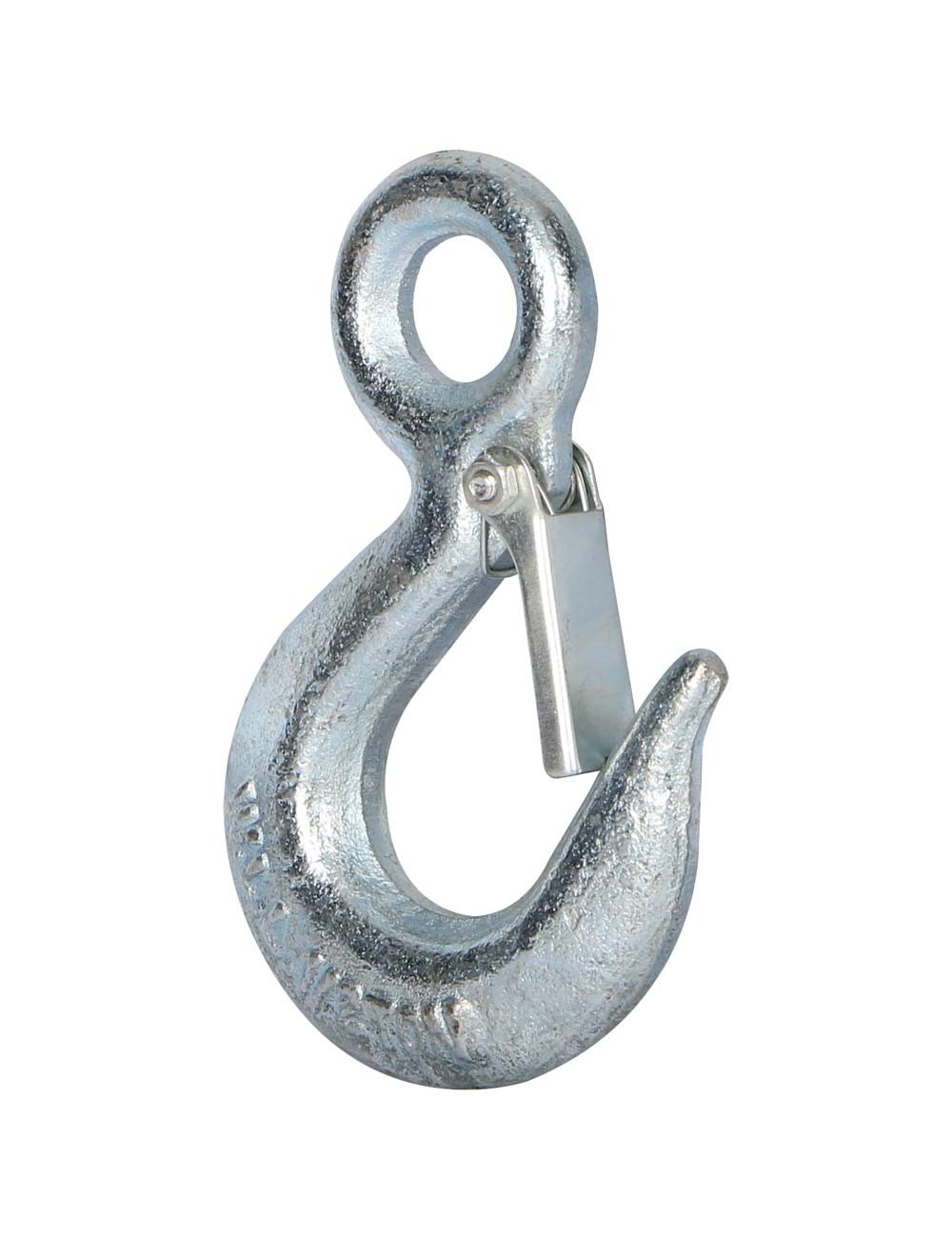 ELEC. GALV. EYE HOIST HOOK W/ LATCH 0.5 TON