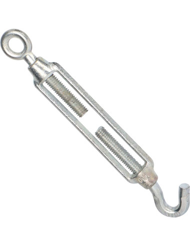 ELEC. GALV. COMM. TYPE TURNBUCKLE W/ HOOK & EYE 10 MM