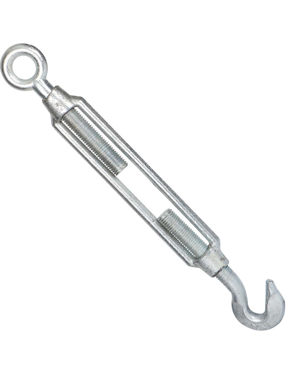 ELEC. GALV. COMM. TYPE TURNBUCKLE W/ HOOK & EYE 24 MM