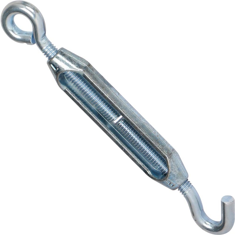 ELEC. GALV. U.S. TYPE TURNBUCKLE W/ HOOK & EYE 5/16"