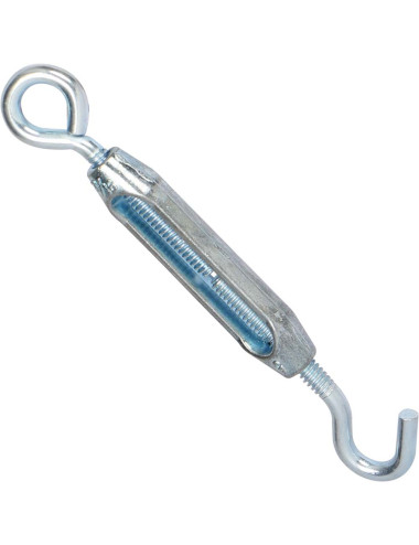 ELEC. GALV. U.S. TYPE TURNBUCKLE W/ HOOK & EYE 3/16"