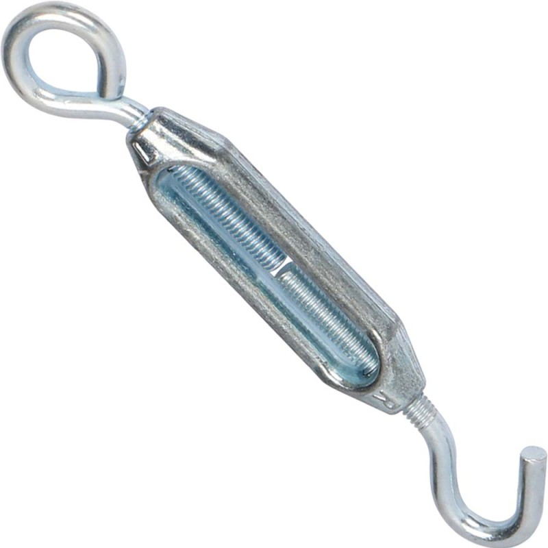 ELEC. GALV. U.S. TYPE TURNBUCKLE W/ HOOK & EYE 5/32"