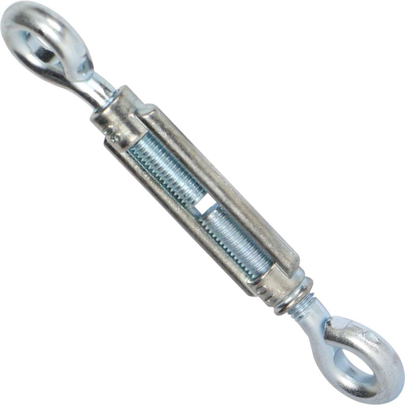 ELEC. GALV. TURNBUCKLE W/ EYE & EYE 10 x 80 MM