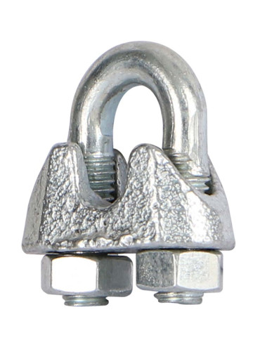 ELEC. GALV. WIRE ROPE CLIPS TYPE B 5 MM